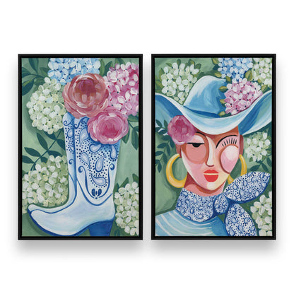 [Color:Satin Black], Picture of art in a Satin Black frame