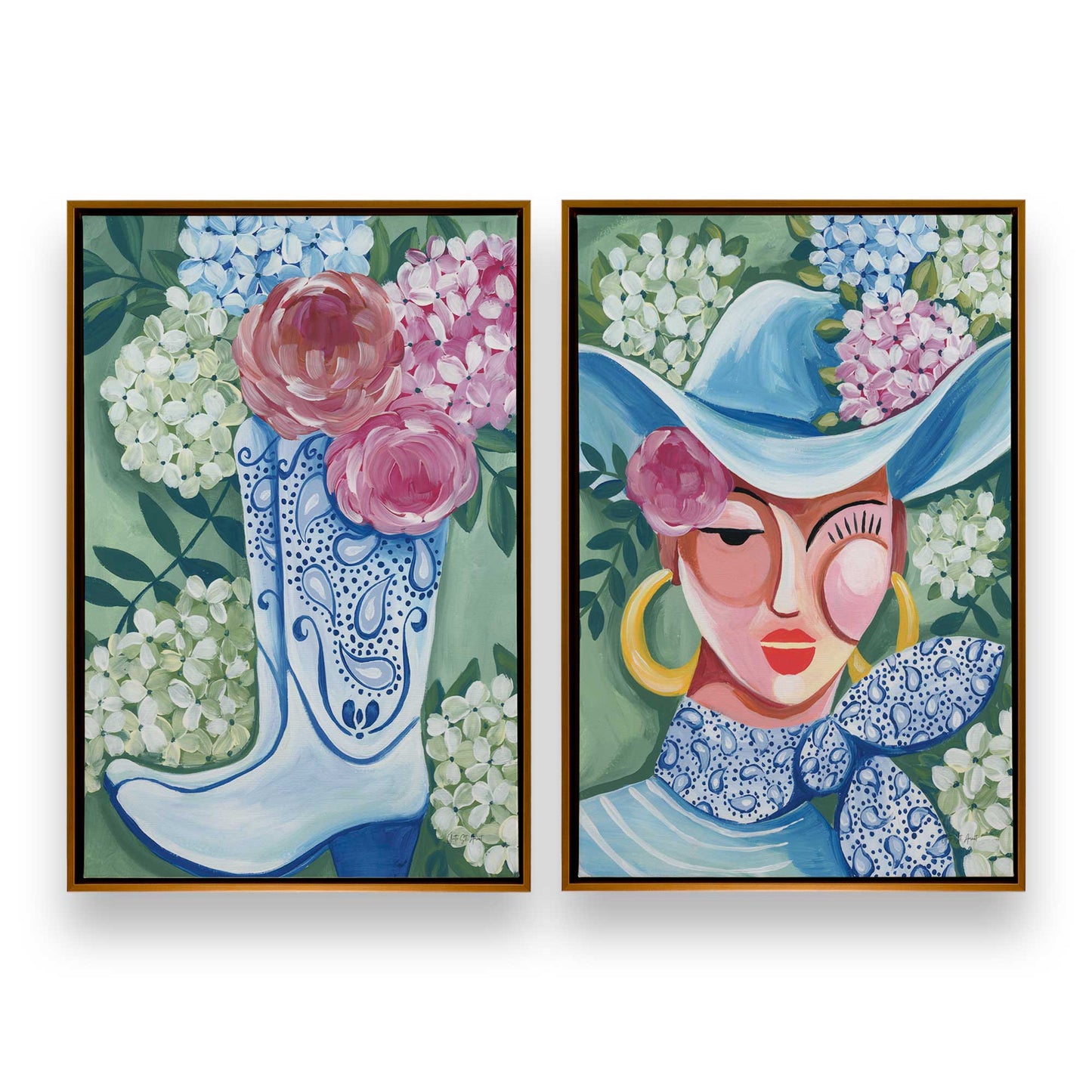 [Color:Polished Gold], Picture of art in a Polished Gold frame
