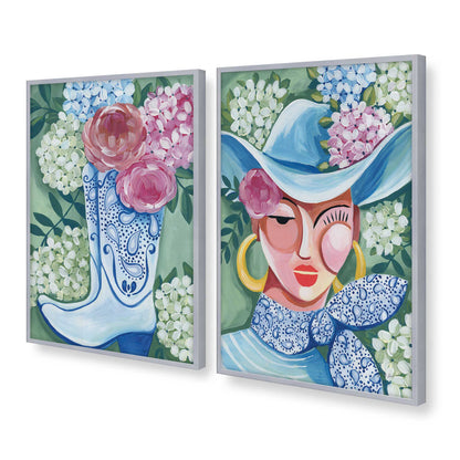 [Color:Polished Chrome], Picture of art in a Polished Chrome frame at an angle