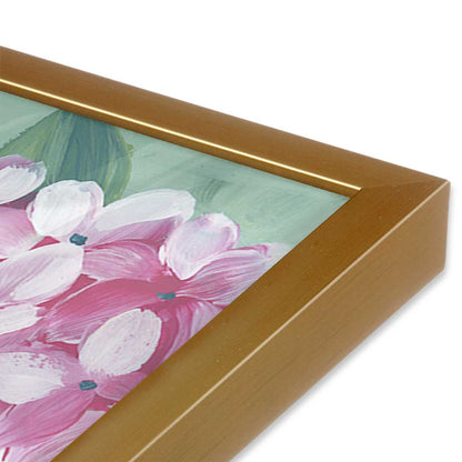 [Color:Polished Gold], Picture of art in a Polished Gold frame of the corner