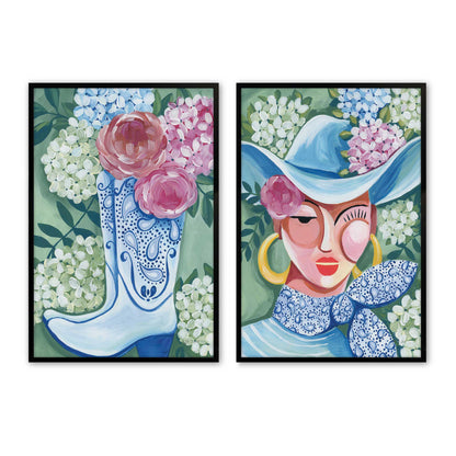 [Color:Satin Black], Picture of art in a Satin Black frame
