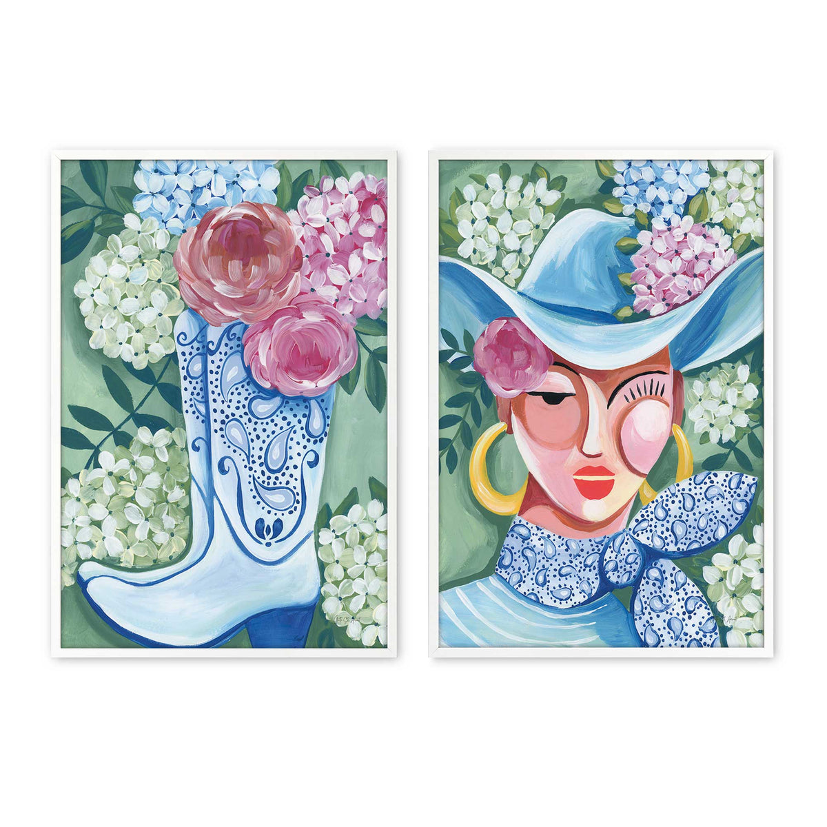 [Color:Opaque White], Picture of art in a Opaque White frame