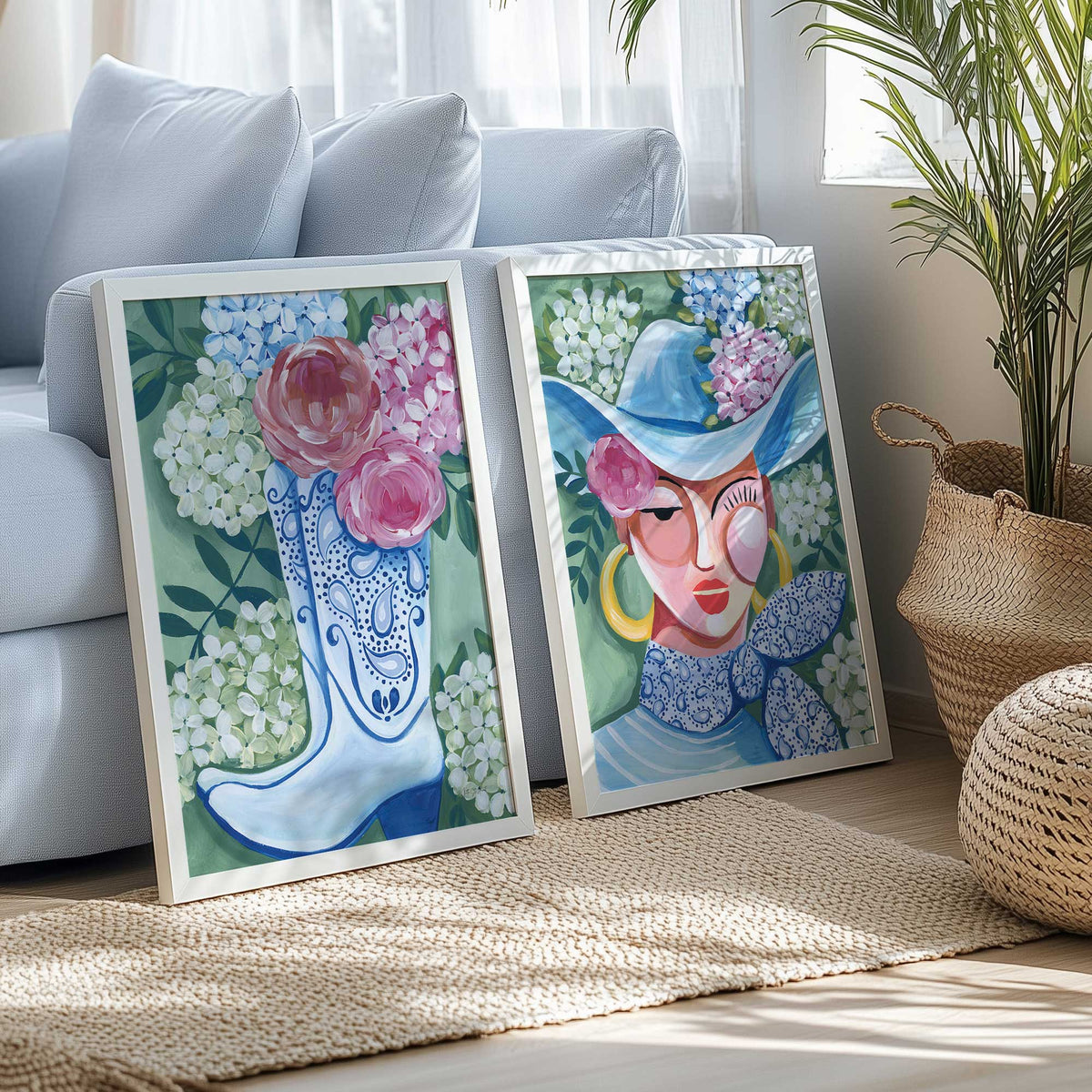 [Color:Walnut], Picture of art in a Walnut frame