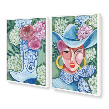 [Color:Opaque White], Picture of art in a Opaque White frame at an angle