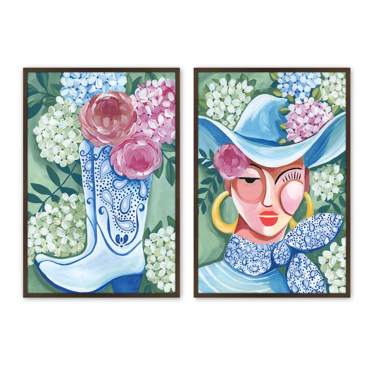 [Color:Belvinder Brown], Picture of art in a Belvinder Brown frame