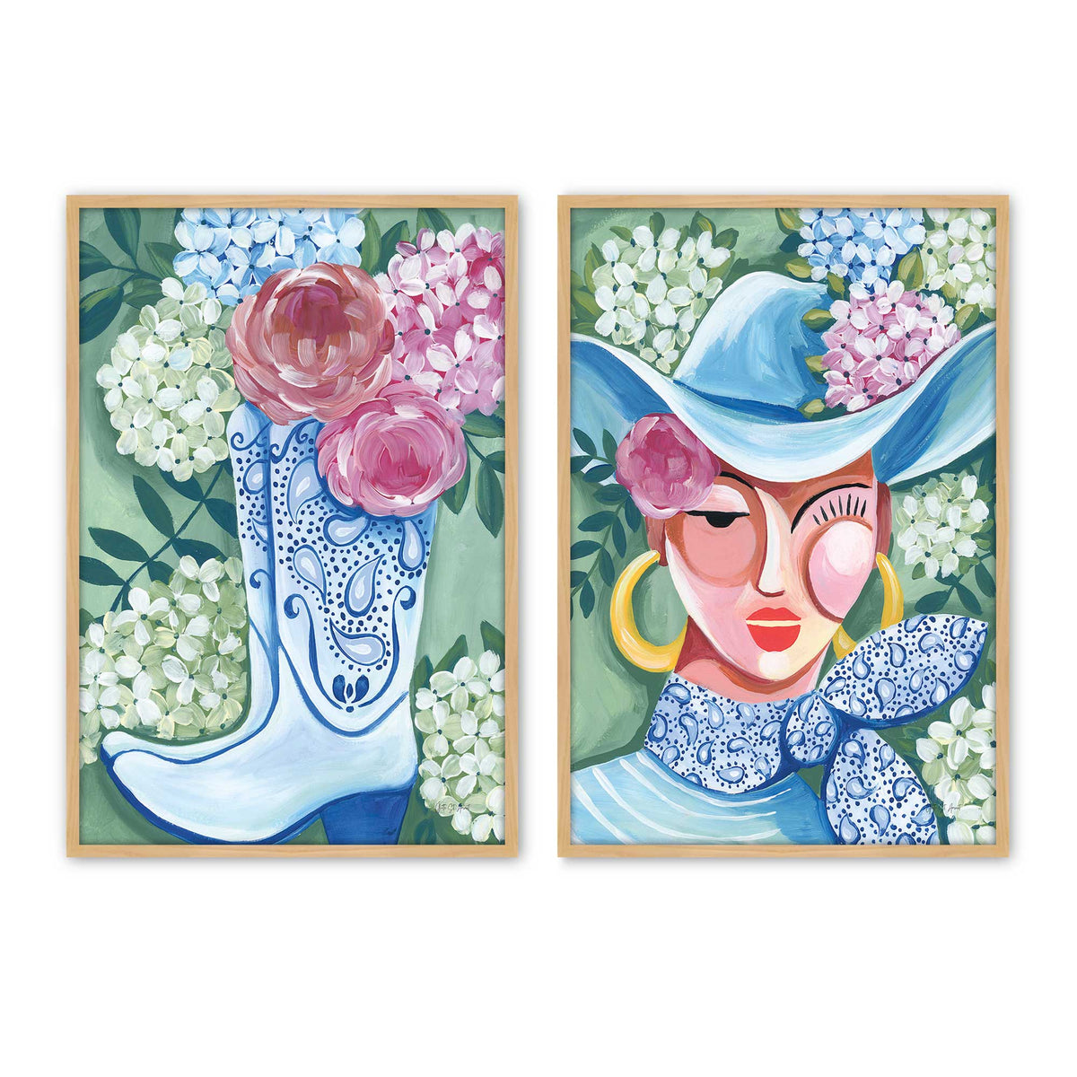 [Color:American Maple], Picture of art in a American Maple frame