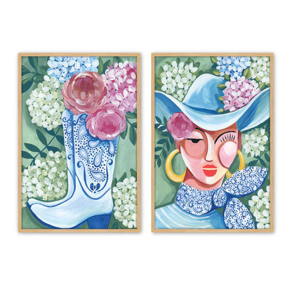 [Color:American Maple], Picture of art in a American Maple frame
