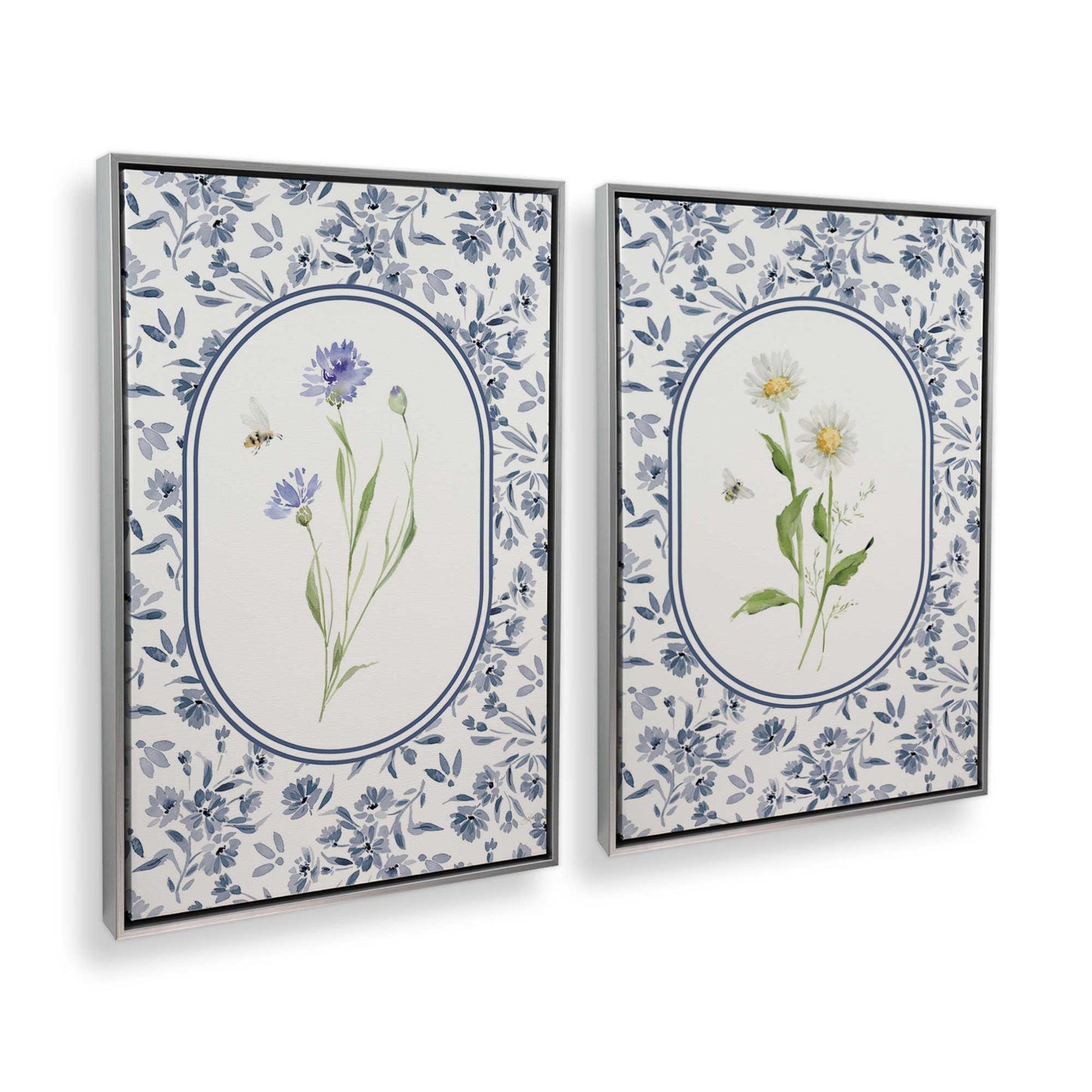 [Color:Polished Chrome], Picture of art in a Polished Chrome frame at an angle