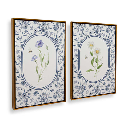 [Color:Polished Gold], Picture of art in a Polished Gold frame at an angle