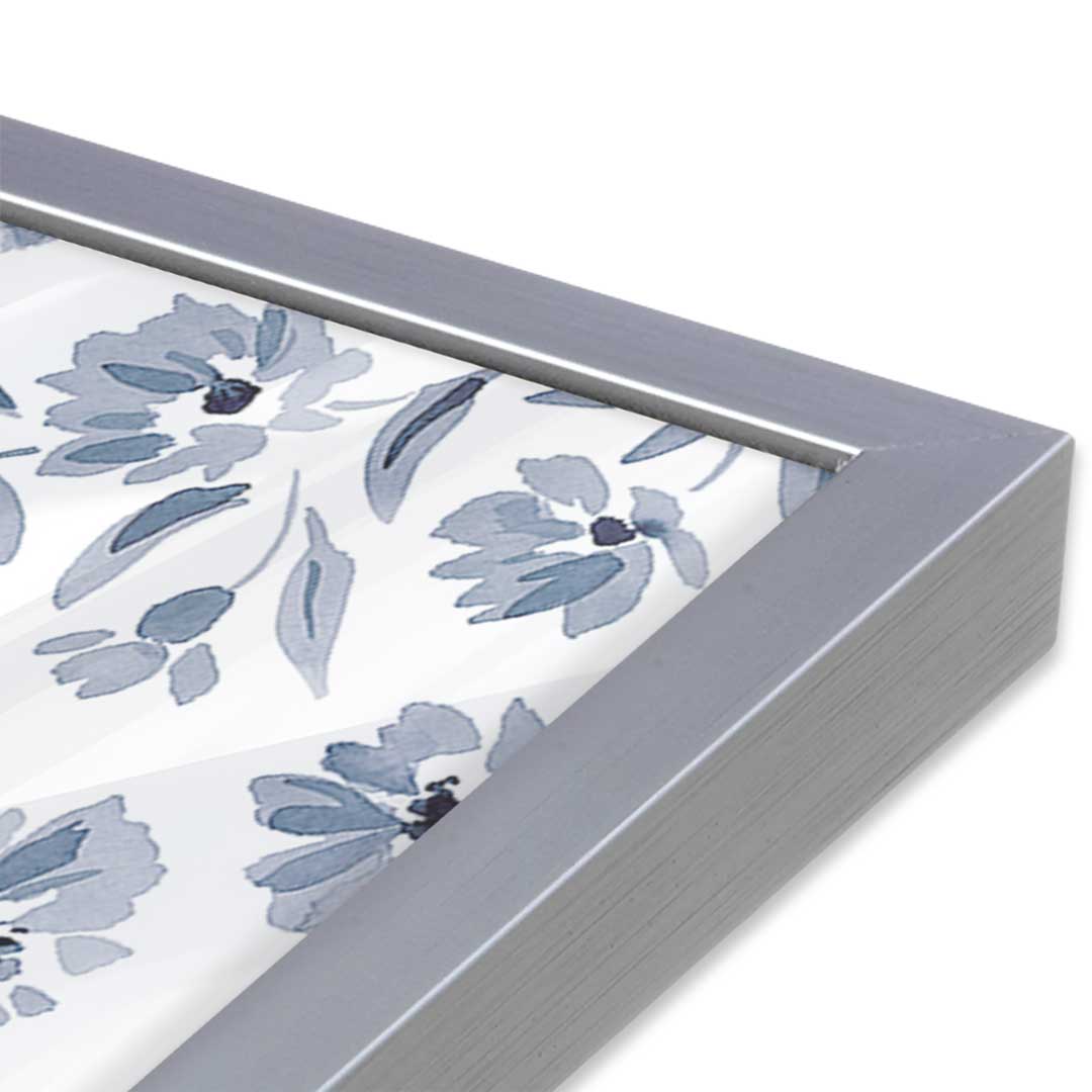 [Color:Polished Chrome], Picture of art in a Polished Chrome frame of the corner