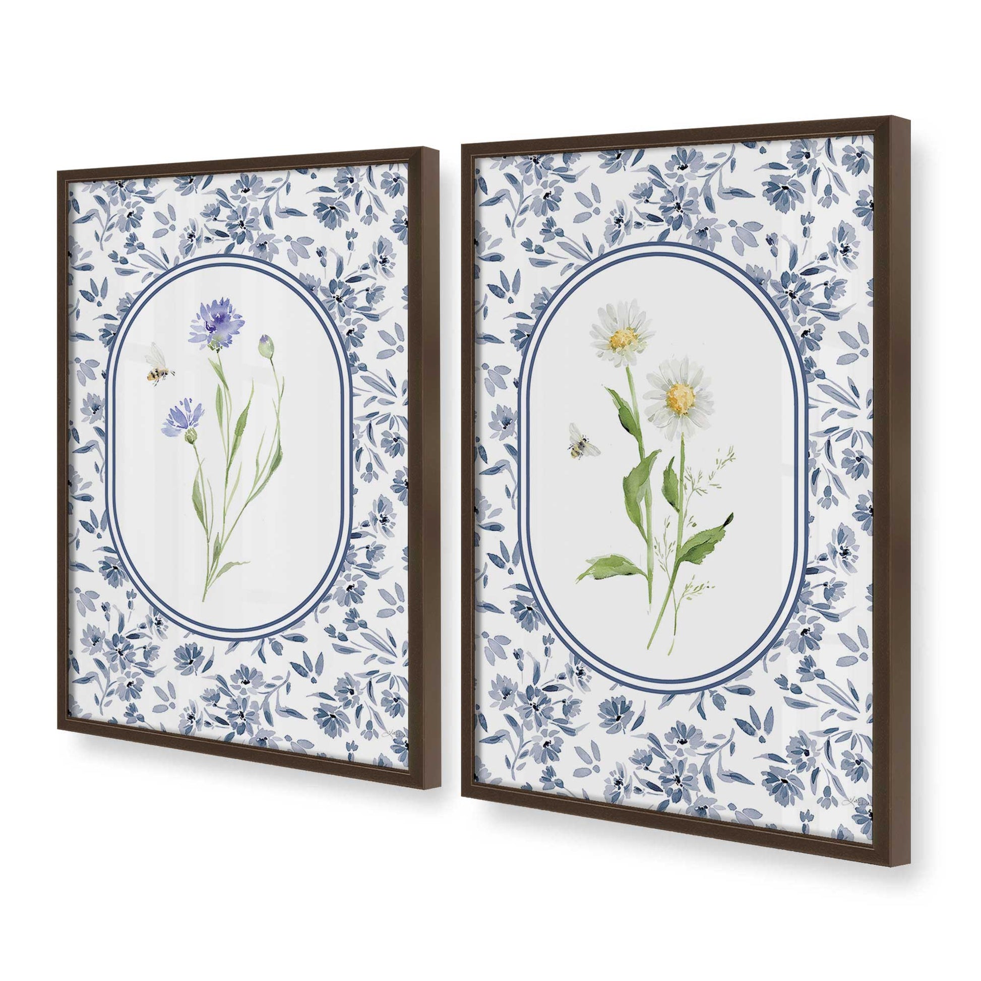 [Color:Belvinder Brown], Picture of art in a Belvinder Brown frame at an angle