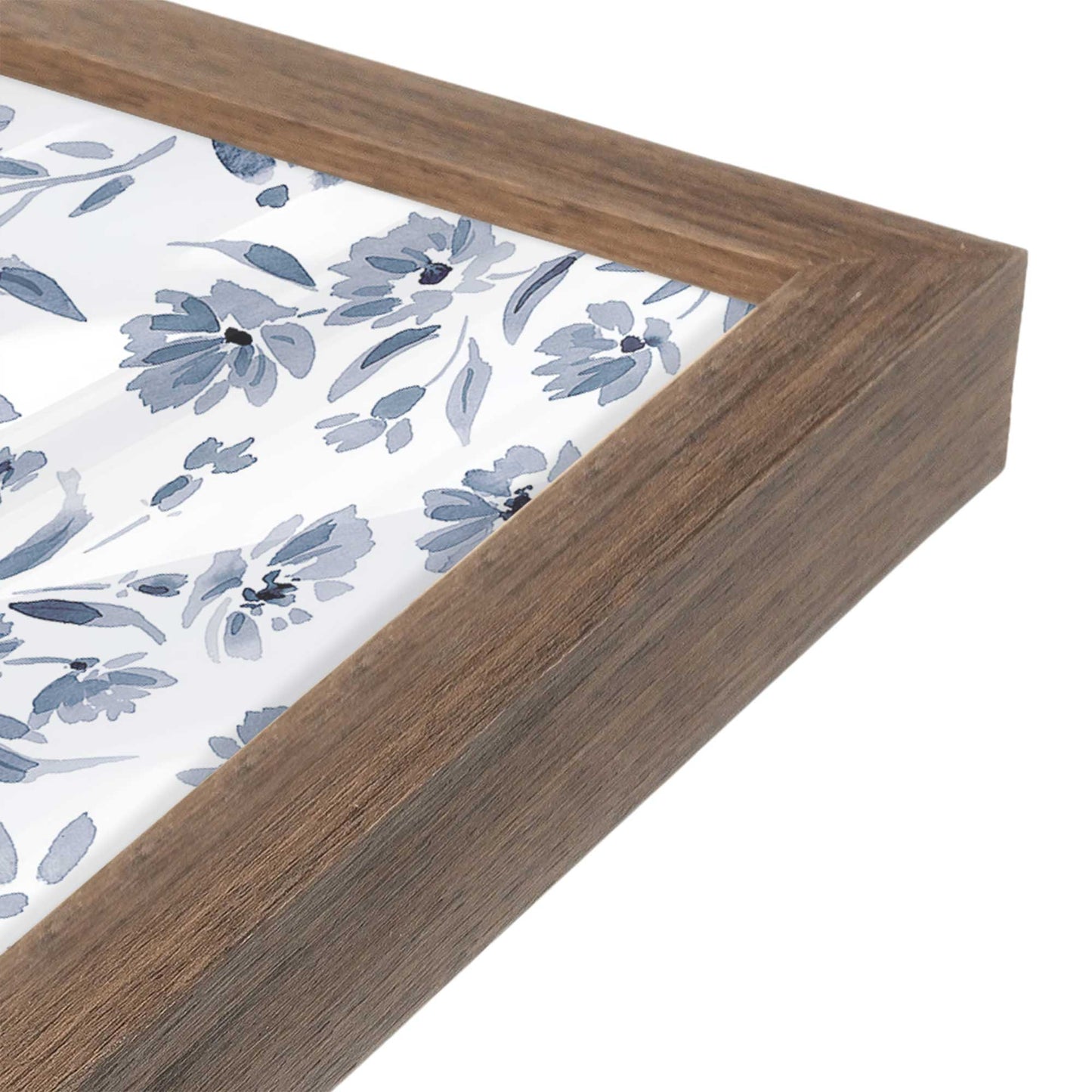 [Color:Walnut], Picture of art in a Walnut frame of the corner