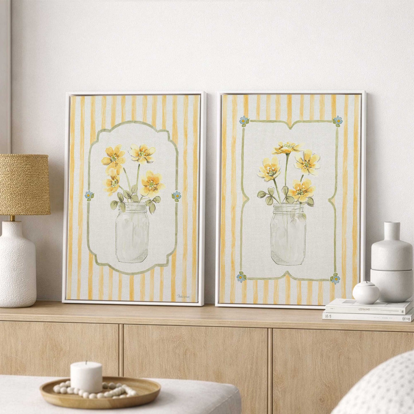 [Color:Opaque White], Picture of art in a White frame