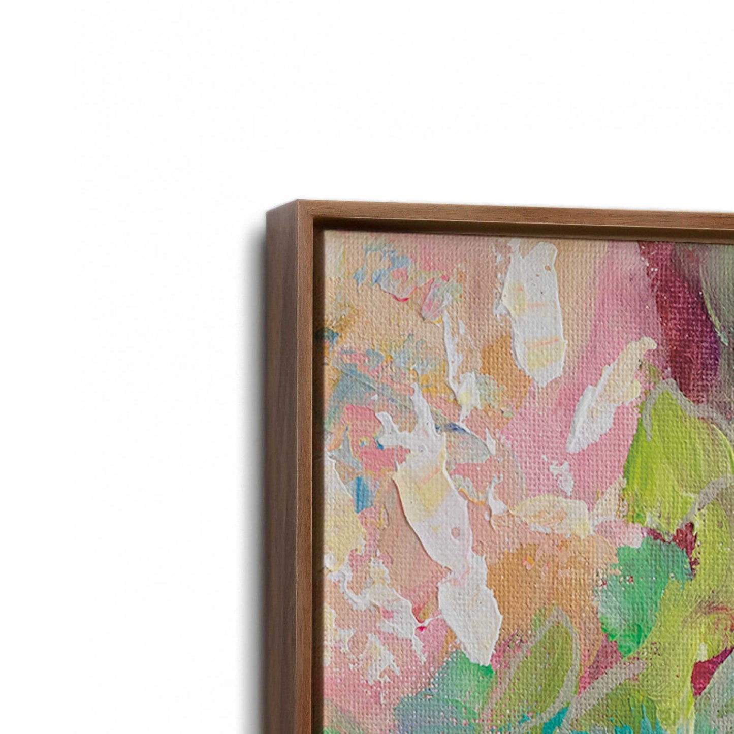 [Color:Walnut], Picture of the corner of the art