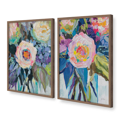 [Color:Walnut], Picture of art in a Walnut frame at an angle