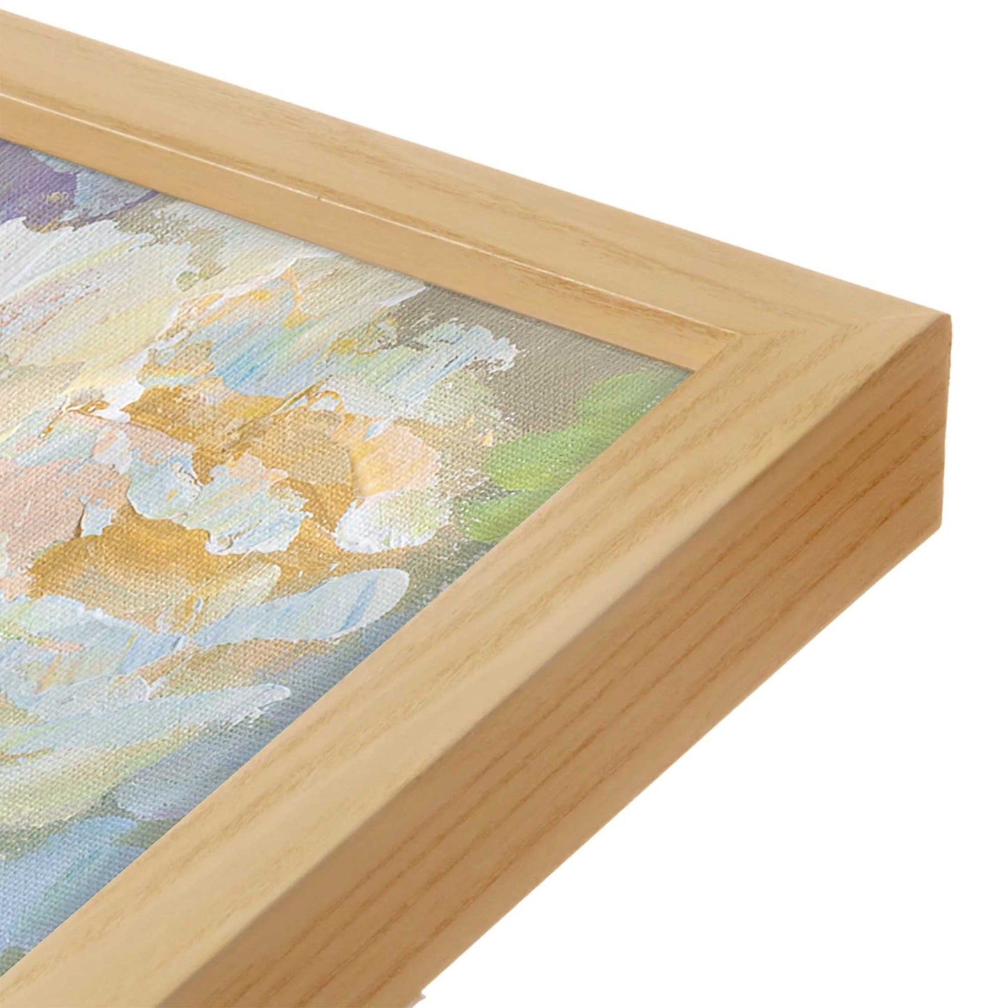 [Color:American Maple], Picture of art in a American Maple frame of the corner