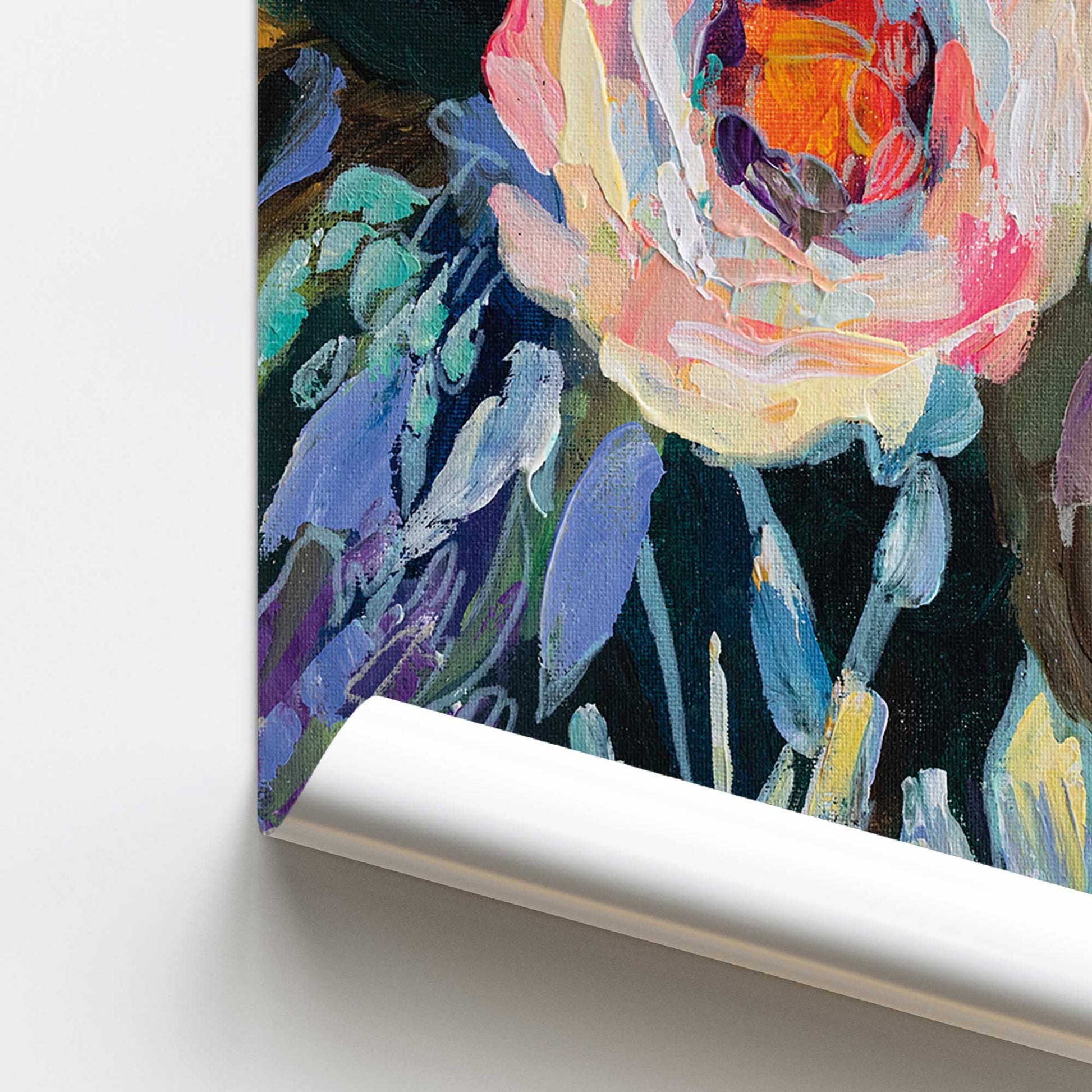 [color:Rolled Print], Picture of close up of art