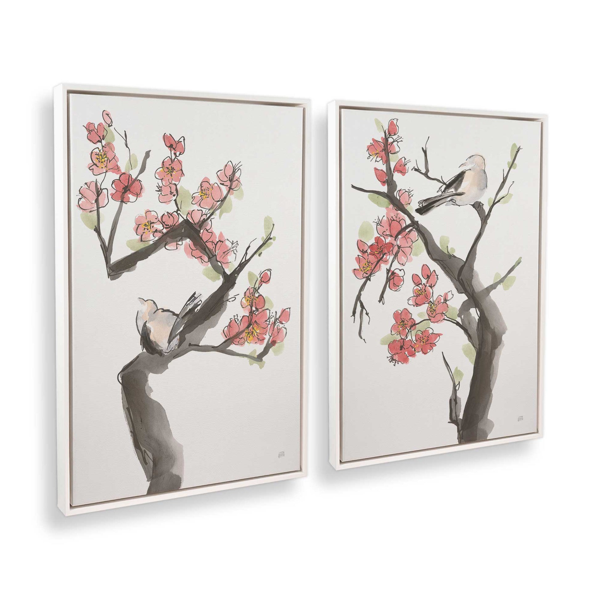 [Color:Opaque White], Picture of art in a White frame at an angle