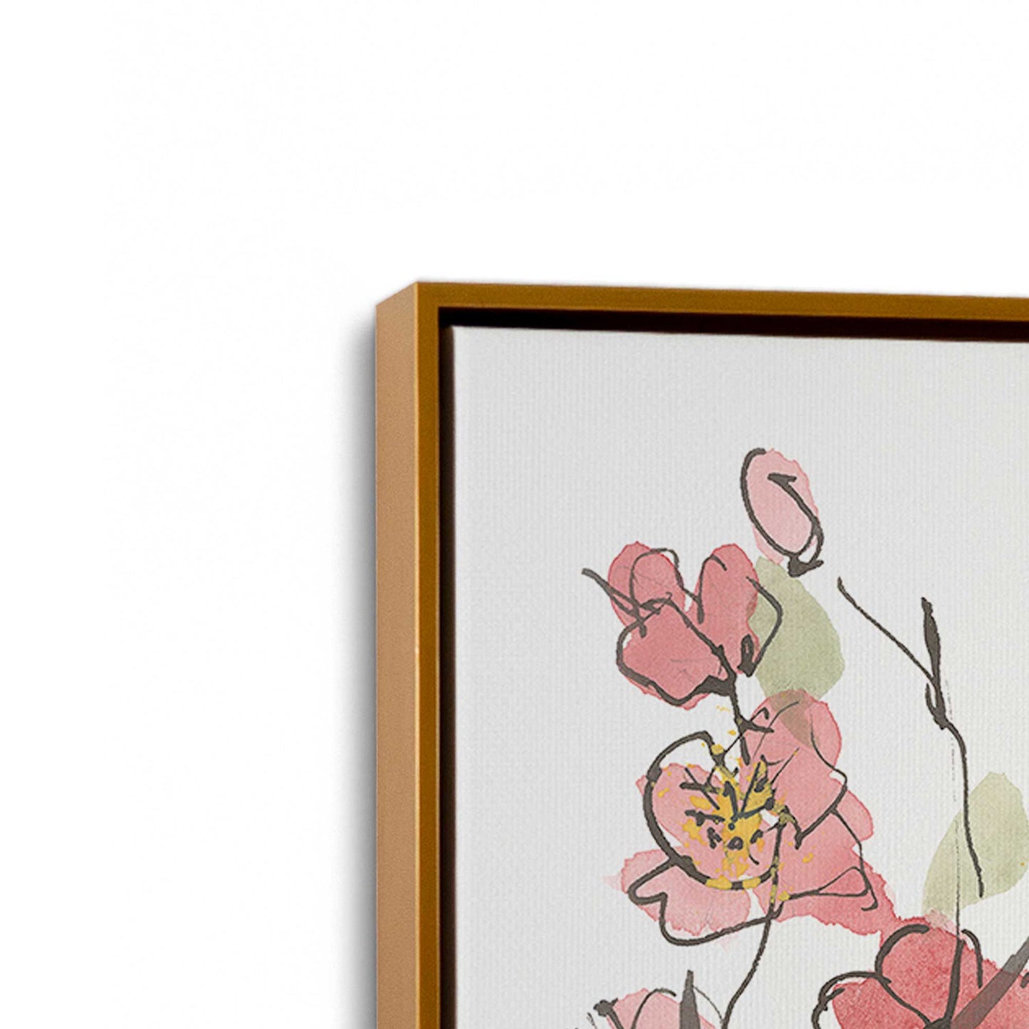 [Color:Polished Gold], Picture of the corner of the art