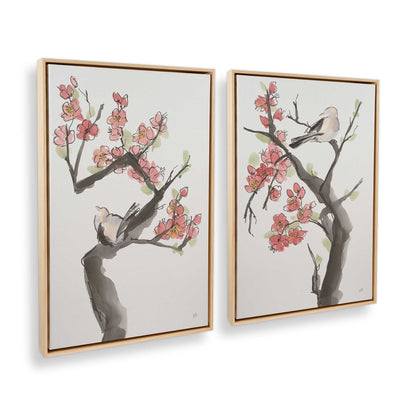[Color:American Maple], Picture of art in a American Maple frame at an angle