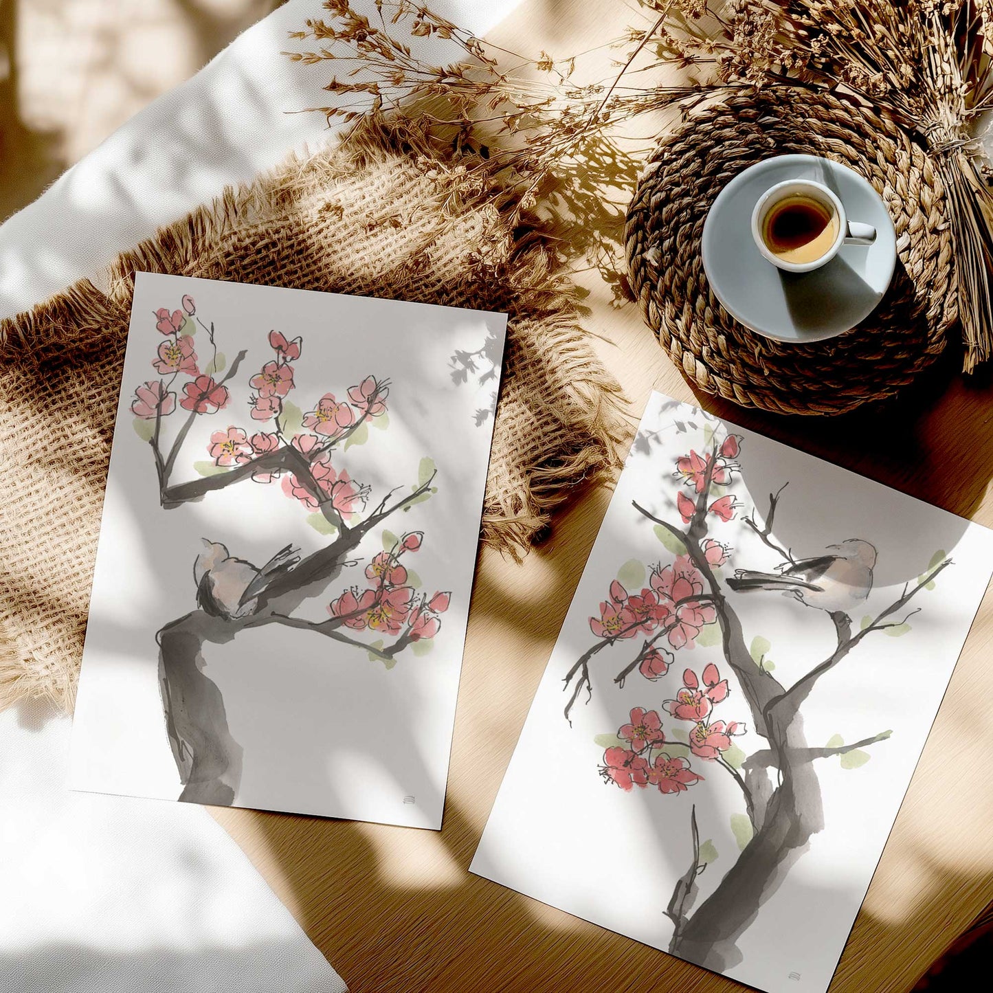 [color:Rolled Print], Picture in a room