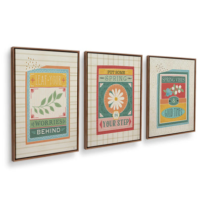 [Color:Walnut], Picture of art in a Walnut frame at an angle