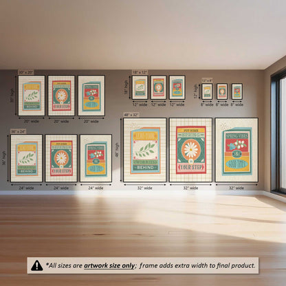 Spring Energy Trio, Set of 3 Canvas Prints