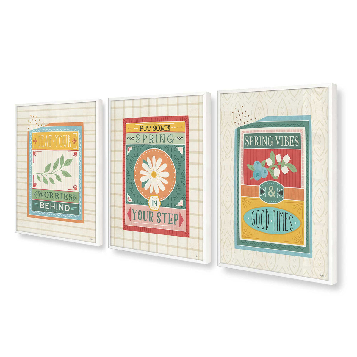 [Color:Opaque White], Picture of art in an Opaque White frame at an angle