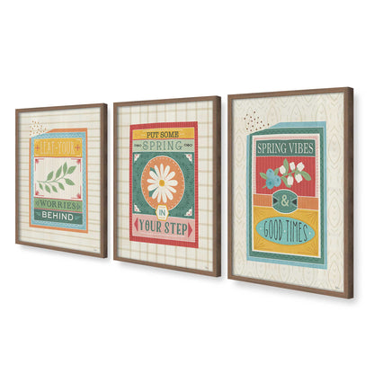 [Color:Walnut], Picture of art in a Walnut frame at an angle