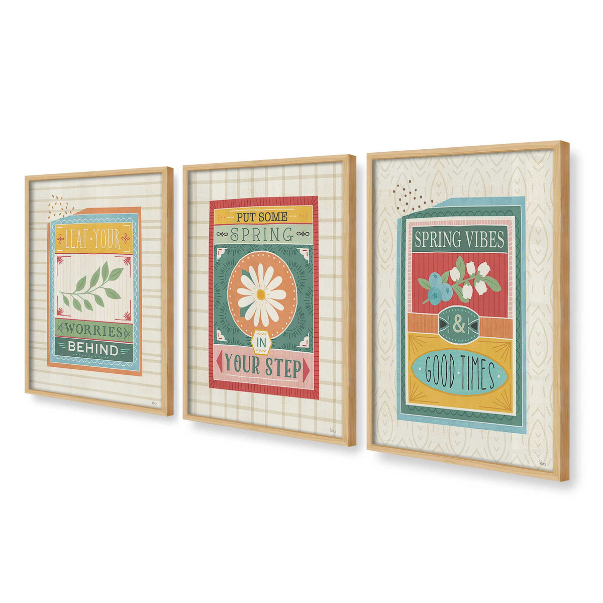 [Color:American Maple], Picture of art in an American Maple frame at an angle