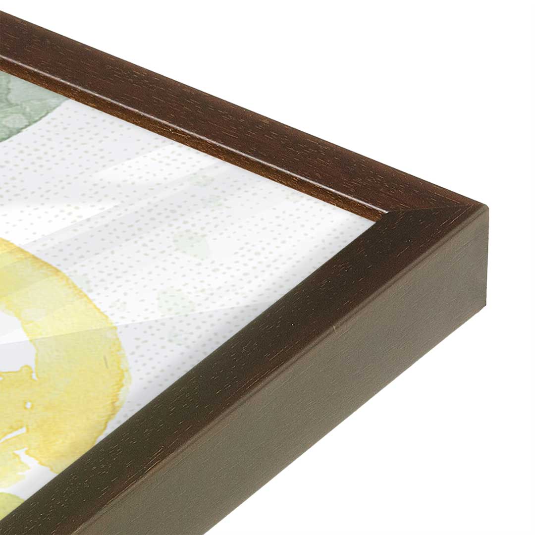 [Color:Belvinder Brown], Picture of art in a Belvinder Brown frame of the corner