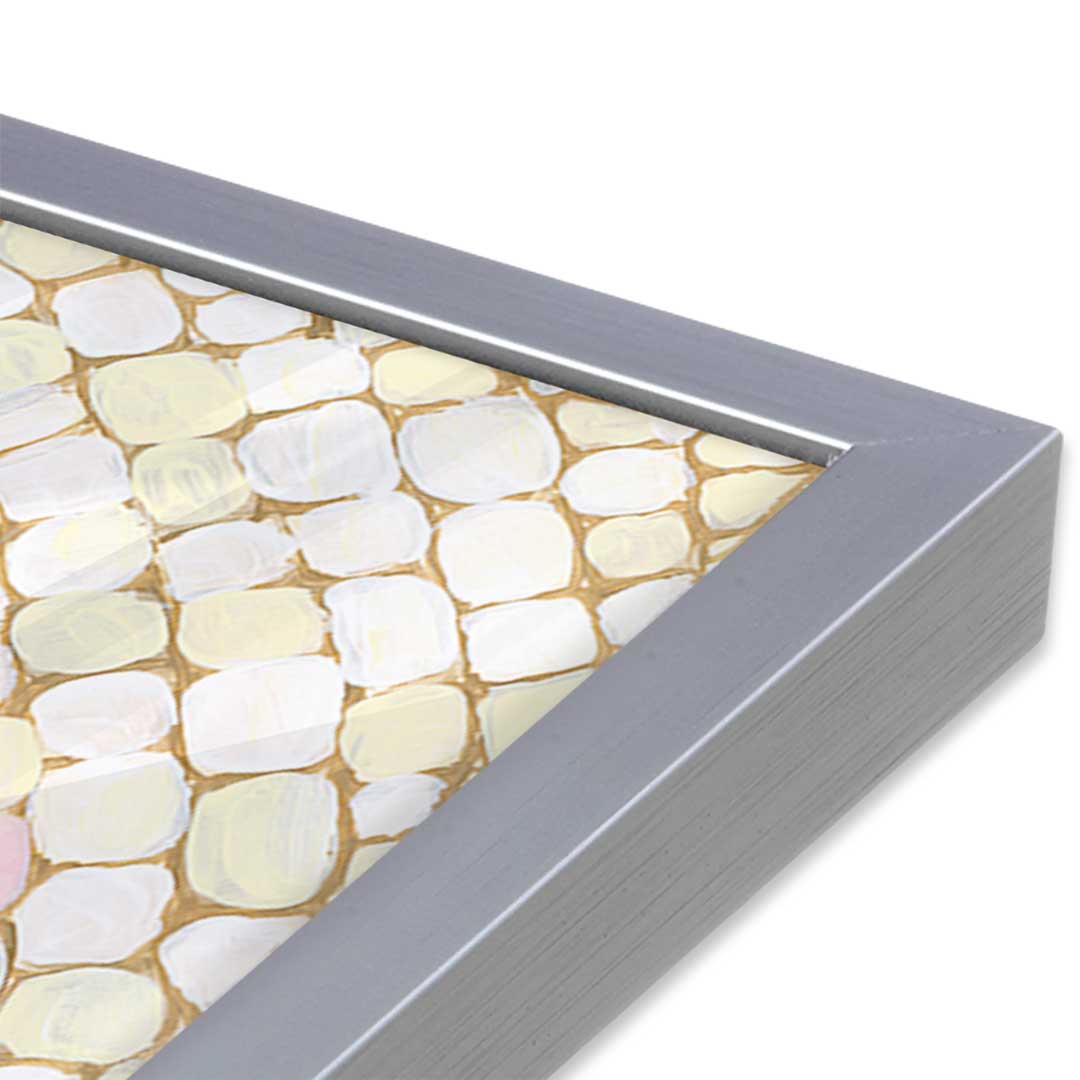 [Color:Polished Chrome], Picture of art in a Polished Chrome frame at an angle
