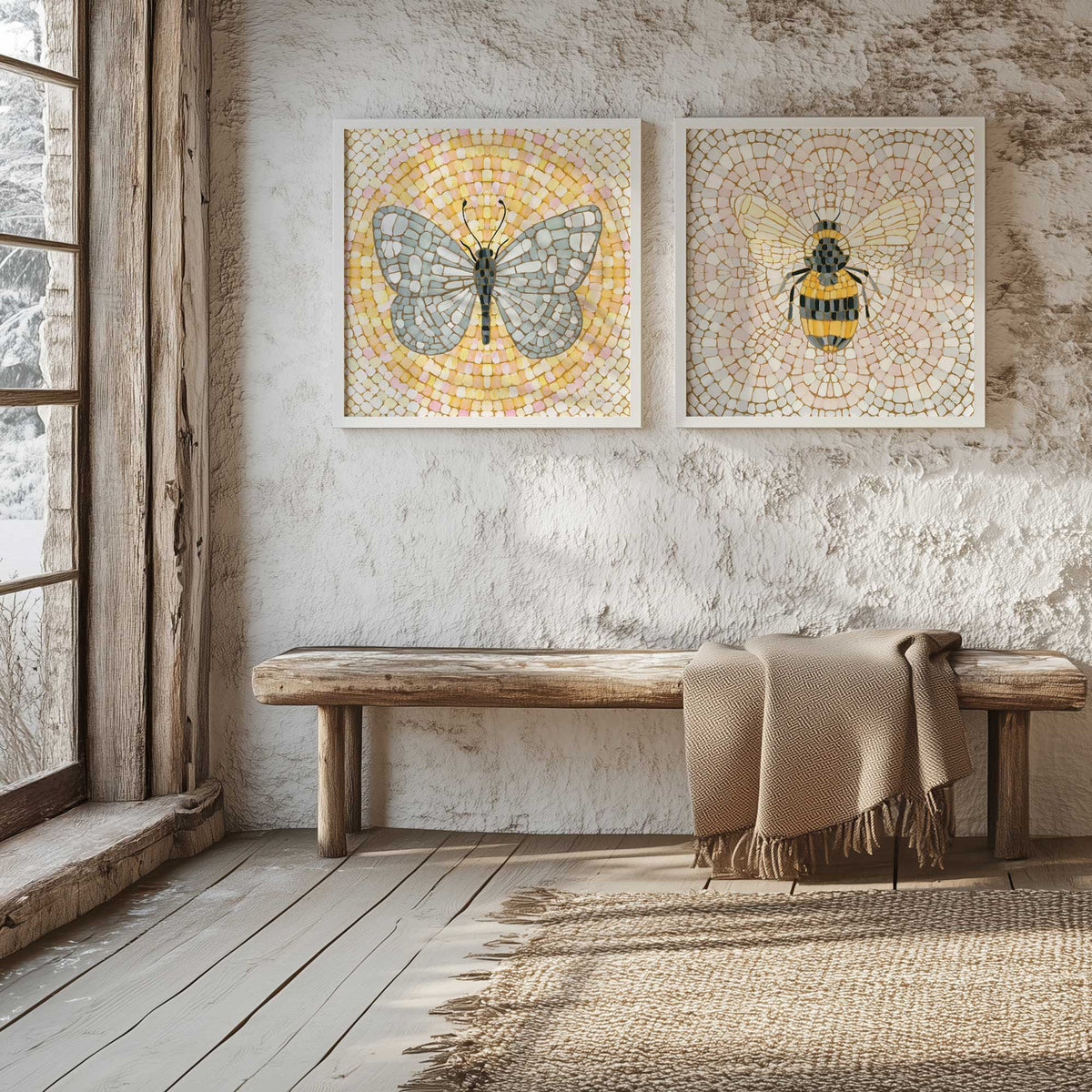 [Color:Opaque White], Picture of art in an Opaque White frame