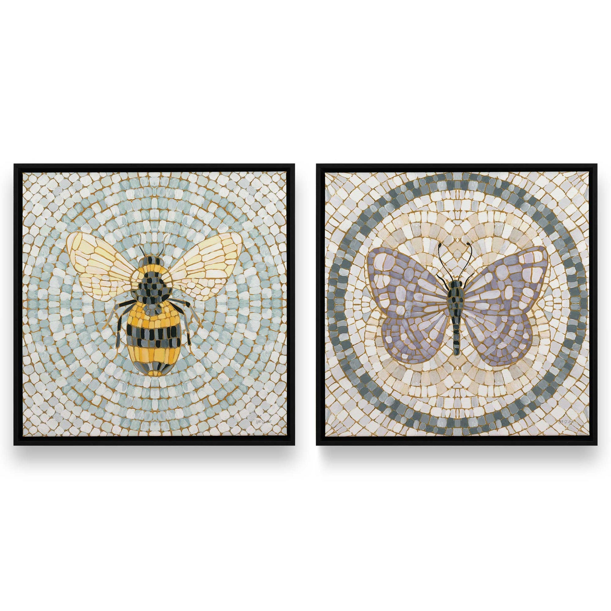 [Color:Satin Black], Picture of art in a Satin Black frame