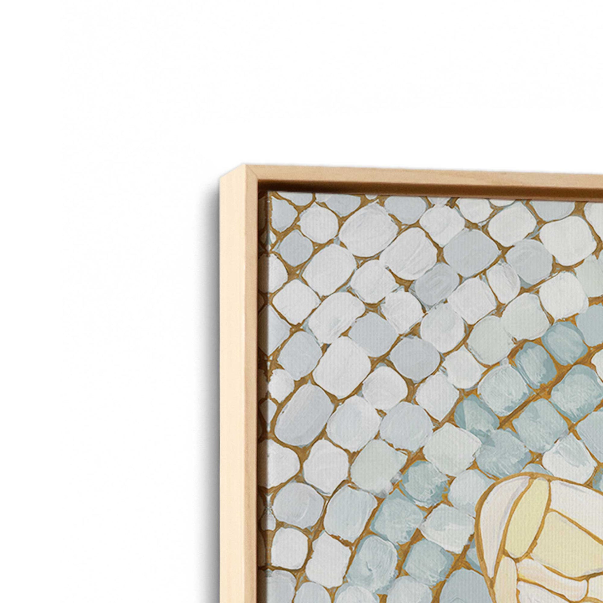 [Color:American Maple], Picture of art in an American Maple frame at an angle