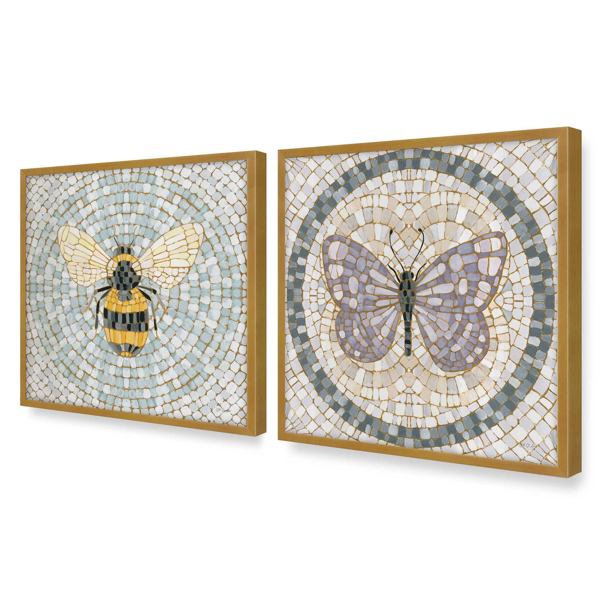[Color:Polished Gold], Picture of art in a Polished Gold frame of the corner
