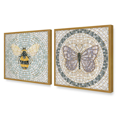 [Color:Polished Gold], Picture of art in a Polished Gold frame of the corner