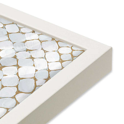 [Color:Opaque White], Picture of art in an Opaque White frame of the corner