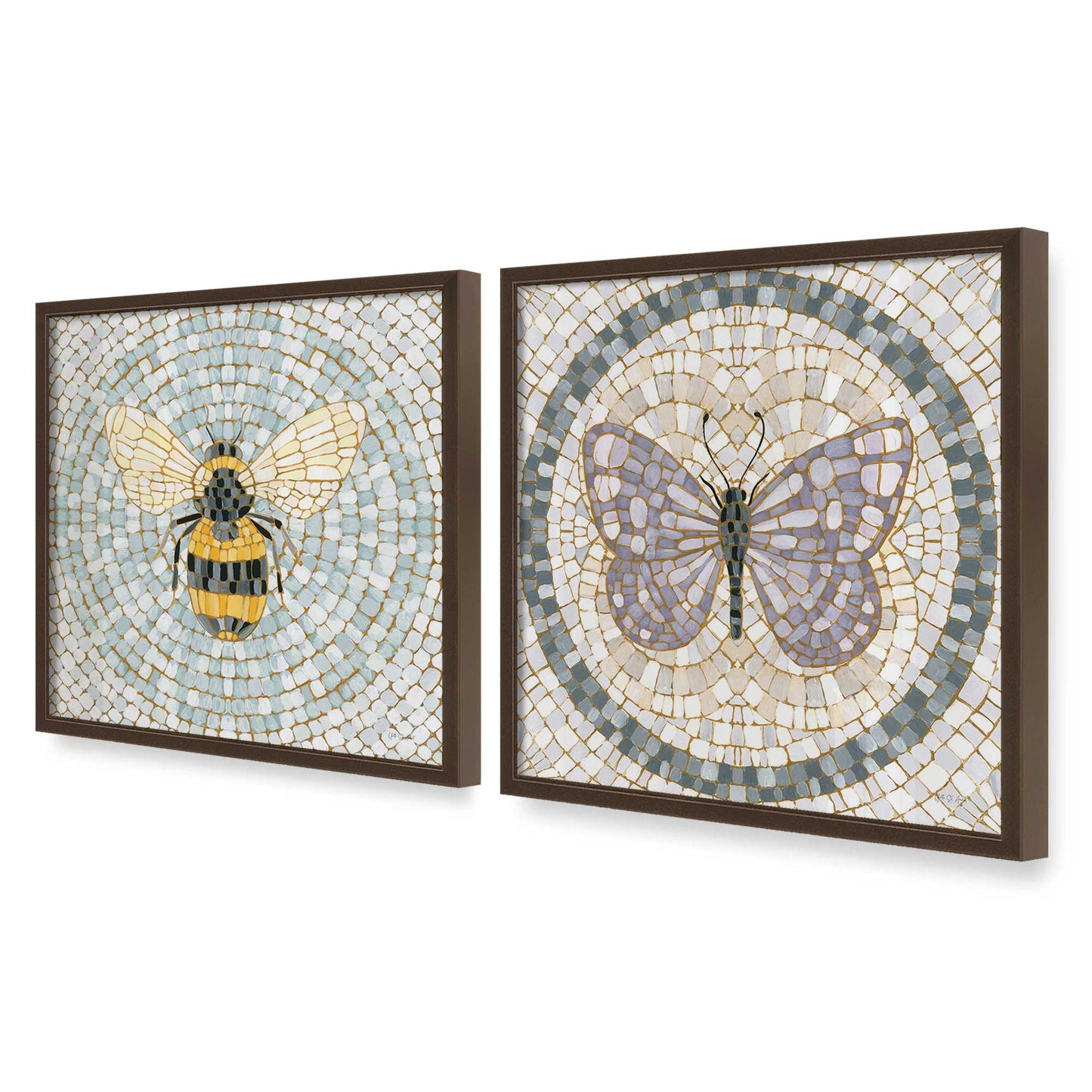 [Color:Belvinder Brown], Picture of art in a Belvinder Brown frame at an angle