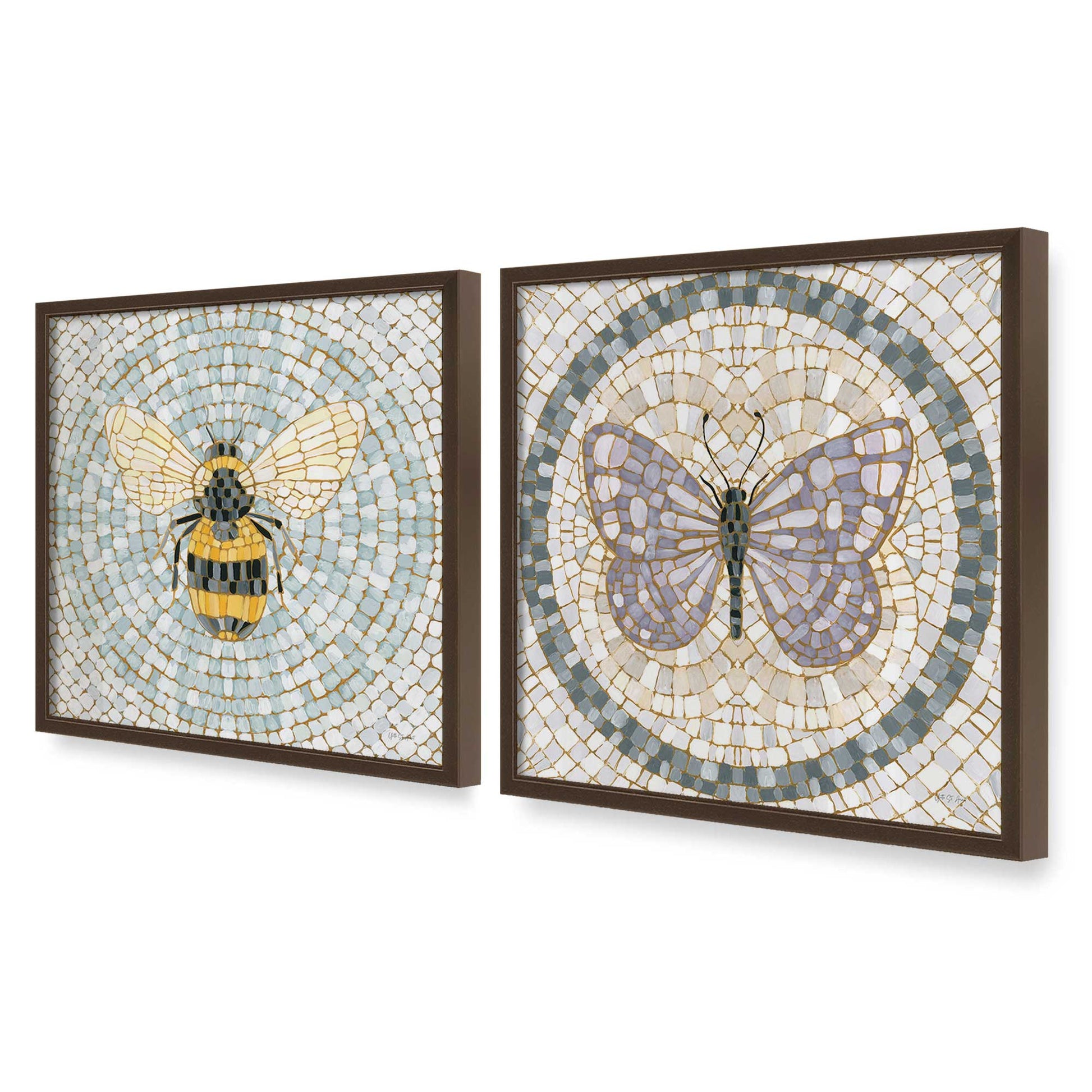 [Color:Belvinder Brown], Picture of art in a Belvinder Brown frame at an angle