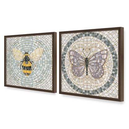 [Color:Belvinder Brown], Picture of art in a Belvinder Brown frame at an angle
