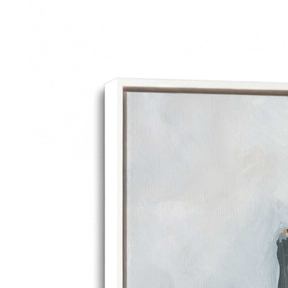 [Color:Opaque White], Picture of art in a White frame at an angle