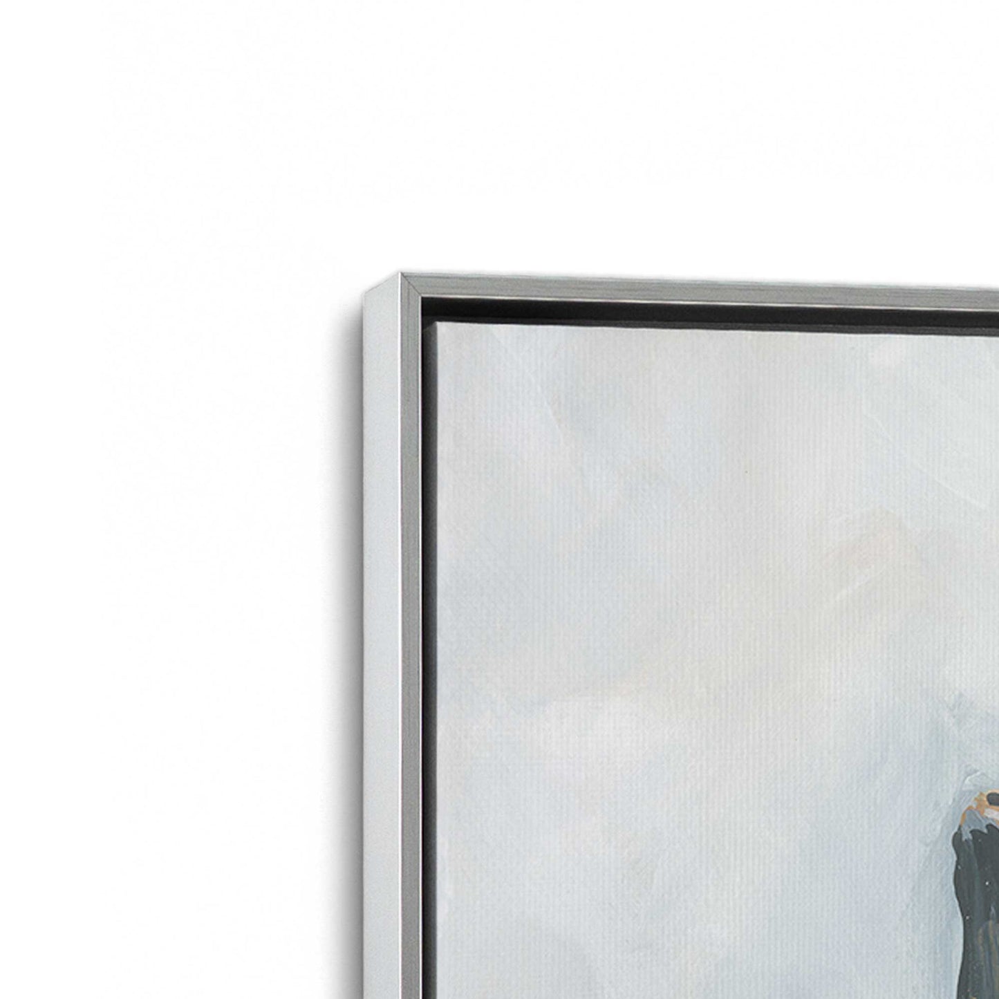 [Color:Polished Chrome], Picture of art in a Polished Chrome frame at an angle