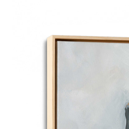 [Color:American Maple], Picture of art in an American Maple frame at an angle