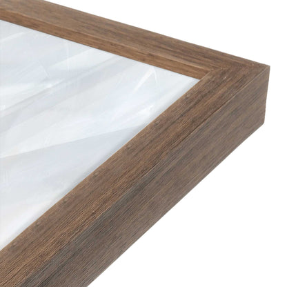 [Color:Walnut], Picture of art in a Walnut frame of the corner