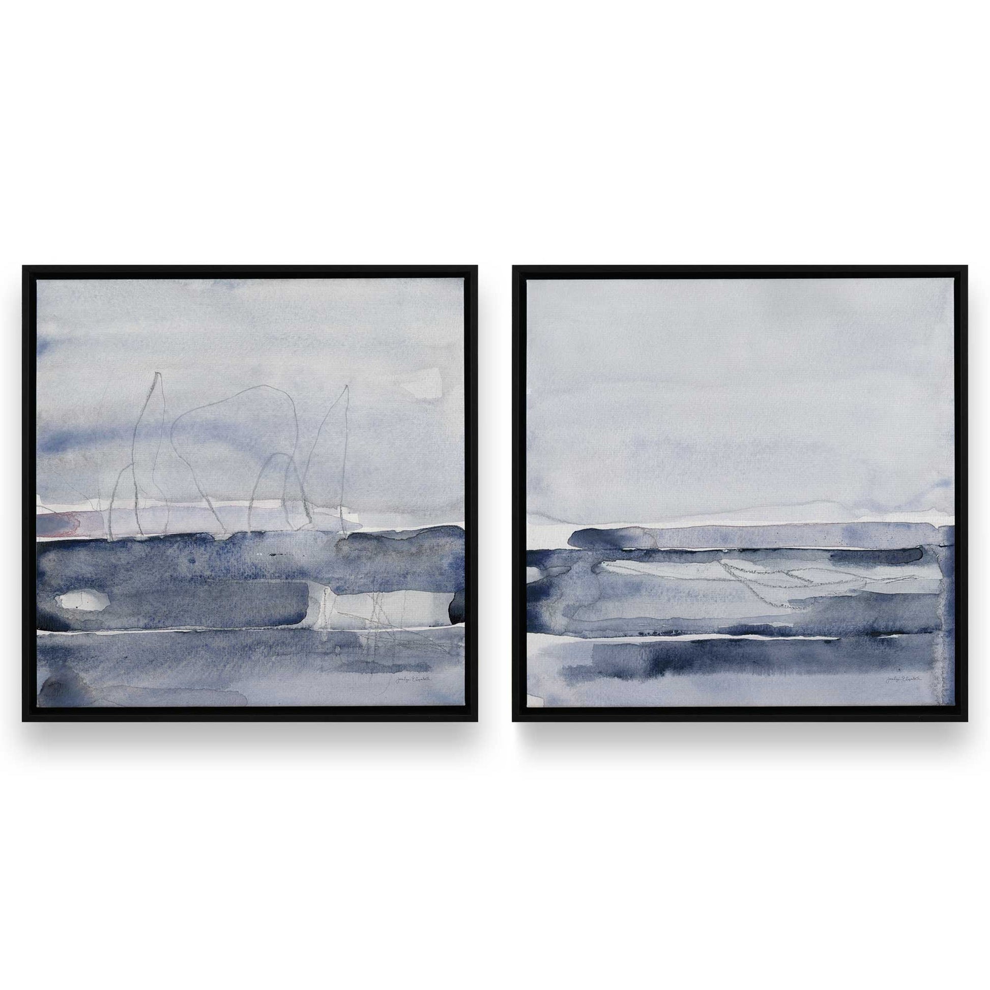 [Color:Satin Black], Picture of art in a Satin Black frame