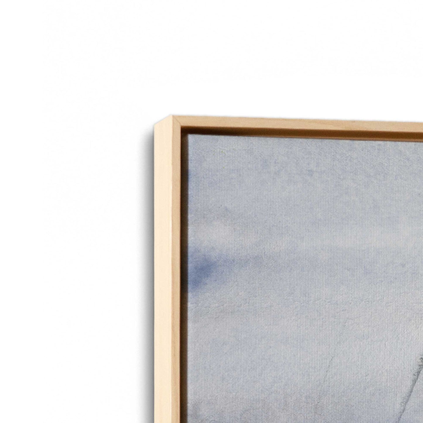 [Color:American Maple], Picture of art in an American Maple frame at an angle