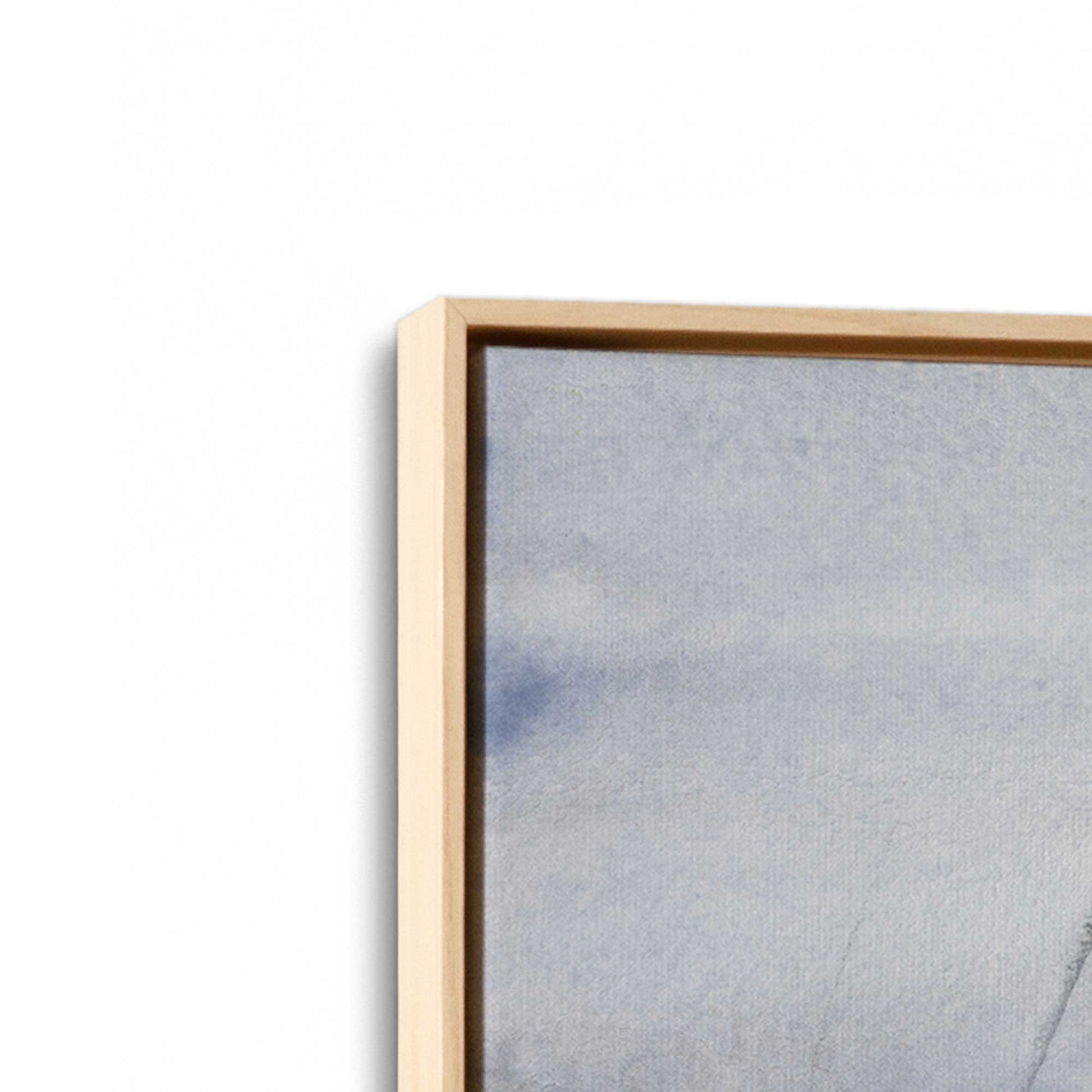 [Color:American Maple], Picture of art in an American Maple frame at an angle