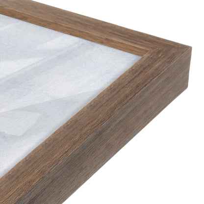 [Color:Walnut], Picture of art in a Walnut frame of the corner