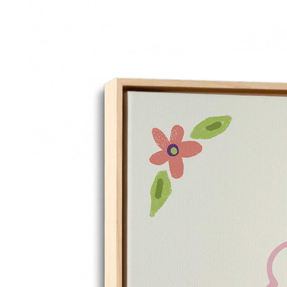 [Color:American Maple], Picture of art in an American Maple frame at an angle